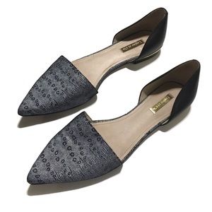 Louise et Cie Arlette B&W D’Orsay Flats Size 10